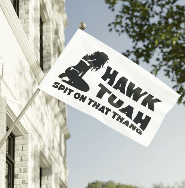 Funny Hawk Tuah 24 Flag