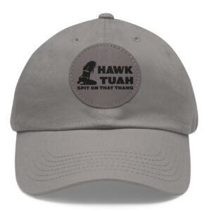 Funny Hawk Tuah Leather Patch Hat Caps