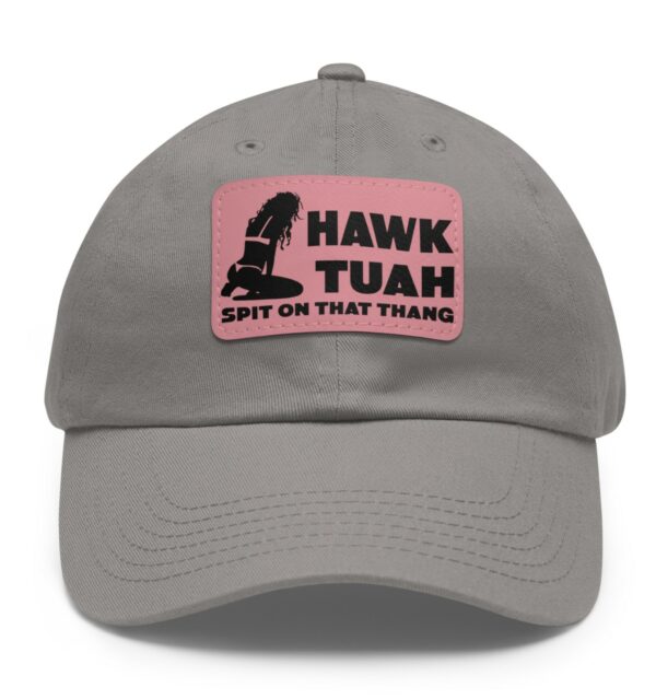 Funny Hawk Tuah Leather Patch Hats