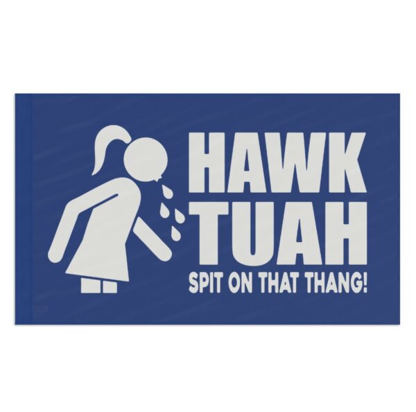 Funny Hawk Tuah Spit On That Thang Flag