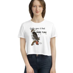 Gotta Give It That Hawk Tuah Women's Cropped T-Shirt