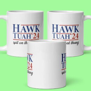 HAWK TUAH 24' Classic Funny Mug 11oz 15oz 20oz Viral Tik Tok Hawk Tuah mug us