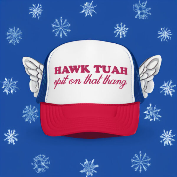 HAWK TUAH Spit on That Thang Trucker Hat Funny Meme Trendy Hat Cap