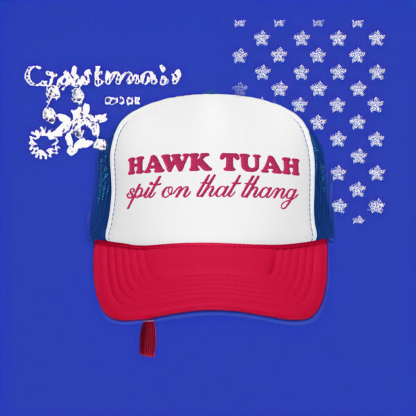 HAWK TUAH Spit on That Thang Trucker Hat Funny Meme Trendy Hat Caps