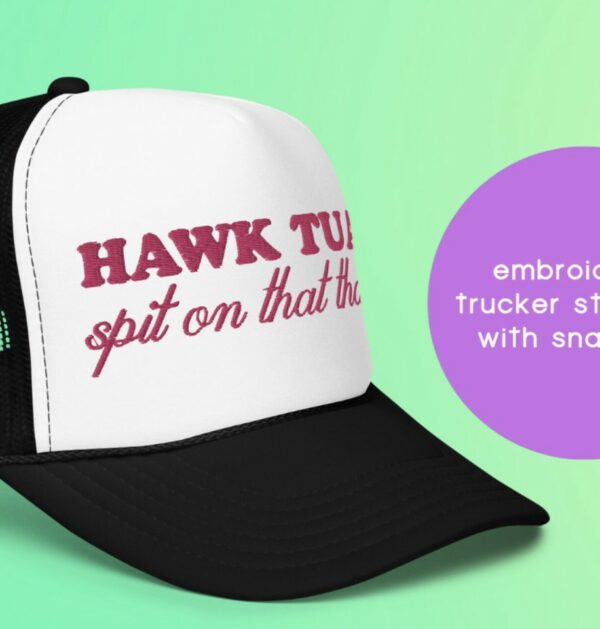 HAWK TUAH Spit on That Thang Trucker Hat Funny Meme Trendy Hats