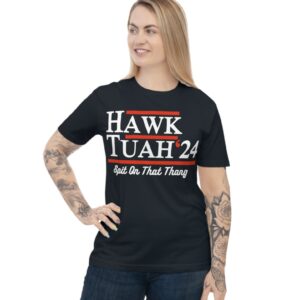 Hawk Tuah 2024 Black T-Shirts