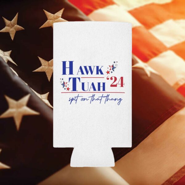 Hawk Tuah 2024 Can Cooler, Funny Skinny Can Cooler, Funny Beach Trip1