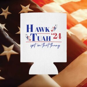 Hawk Tuah 2024 Can Cooler, Funny Skinny Can Cooler, Funny Beach Trip2