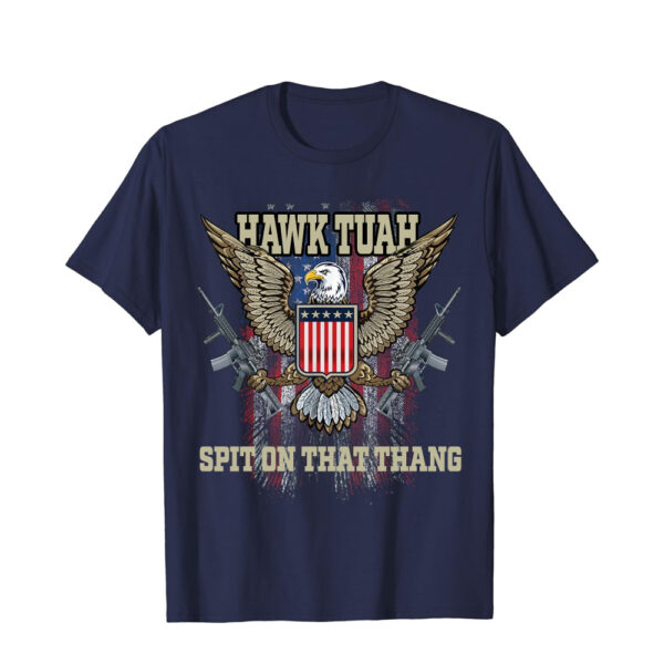 Hawk Tuah 2024 Flag Spit on That Thang T-Shirt