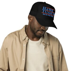 Hawk Tuah 2024 Foam Trucker Hats - Black