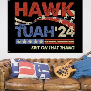 Hawk Tuah 2024 Spit On That Thang Flag Us