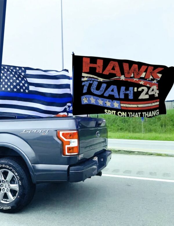 Hawk Tuah 2024 Spit On That Thang Flags Usa