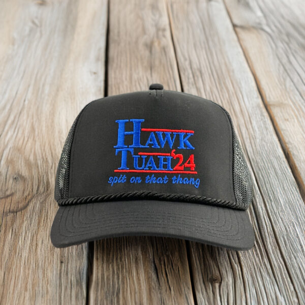 Hawk Tuah 2024 Trucker Hat - Black Cap