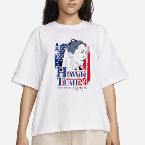 Hawk Tuah 2024 spit on that thang 4th of July American flag T-Shirts