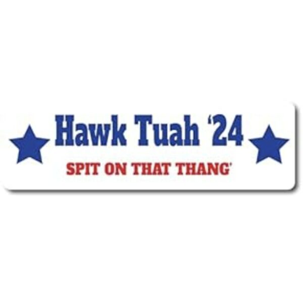 Hawk Tuah 24 Bumper Sticker