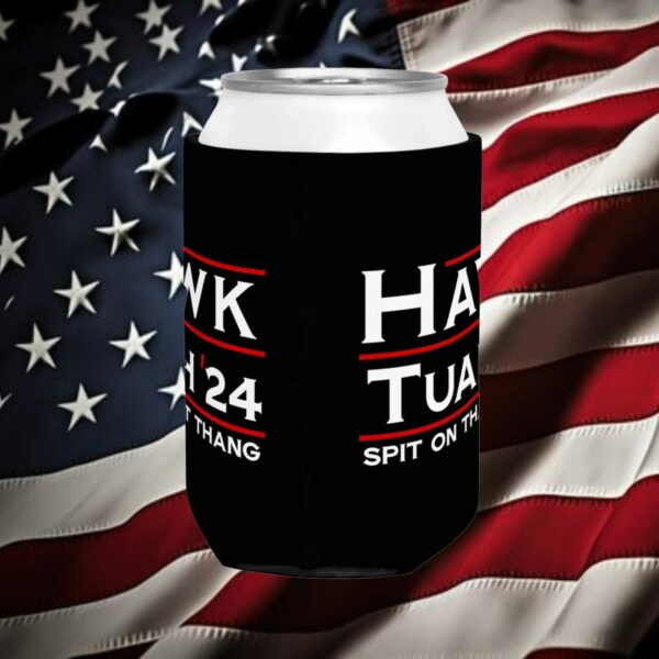 Hawk Tuah '24 Can Cooler Sleeve, Black Hawk Tuah Koozie, Hawk Tuah 2024 Cozie1