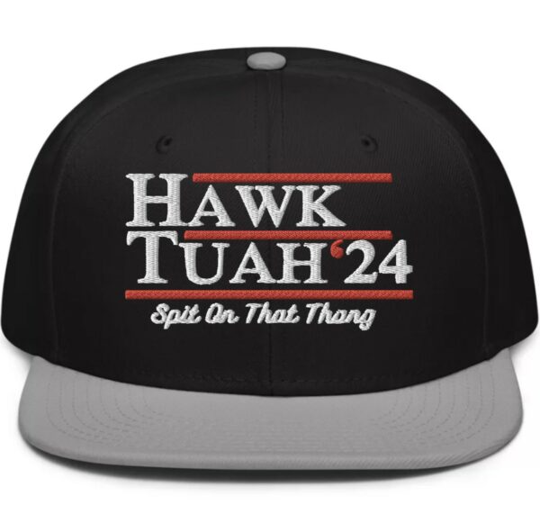 Hawk Tuah 24 Embroidered Snapback Hat