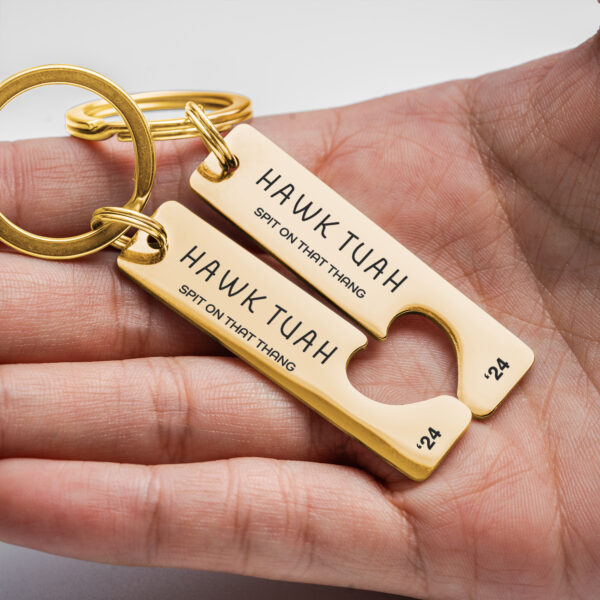 Hawk Tuah 24 Heart Keychain Sets