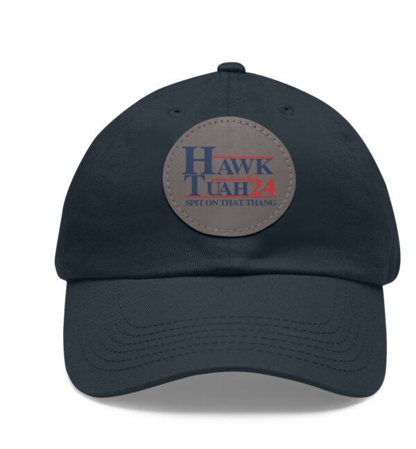 Hawk Tuah 24 Leather Patch Hat Cap