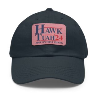 Hawk Tuah 24 Leather Patch Hats