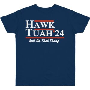 Hawk Tuah 24 Navy T-Shirt