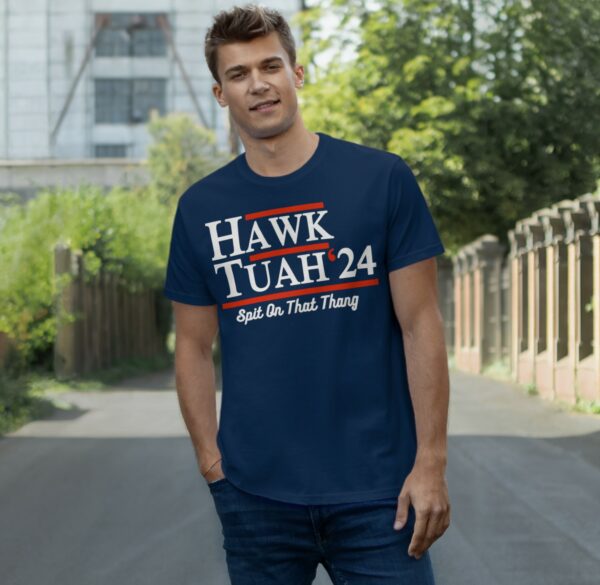 Hawk Tuah 24 Navy T-Shirts