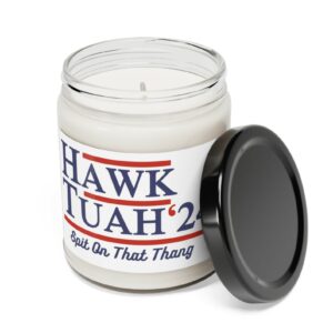 Hawk Tuah 24 Scented Soy Candle, 9ozs