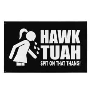 Hawk Tuah '24 Spit On That Thang Grommet Flag