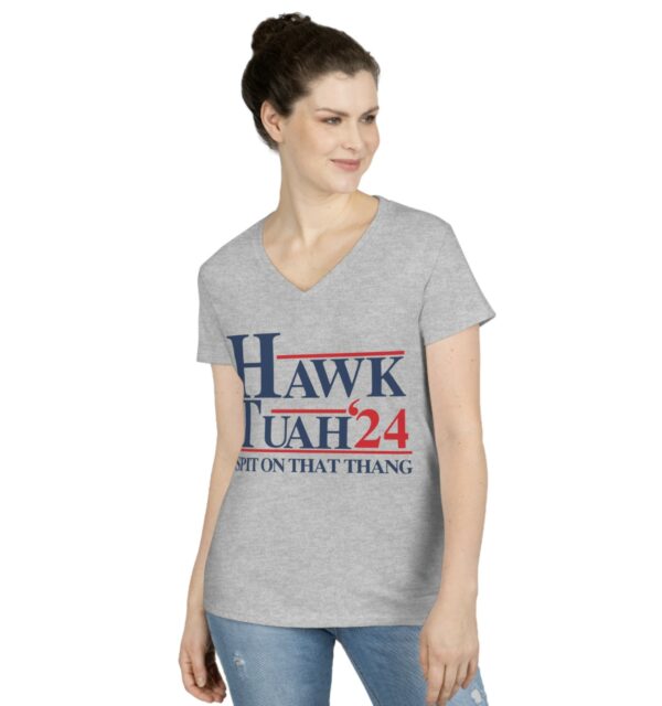 Hawk Tuah 24 Women's V-Neck T-Shirts