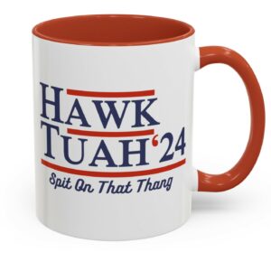 Hawk Tuah Accent Coffee Mug (11, 15oz)