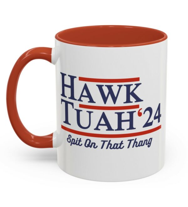 Hawk Tuah Accent Coffee Mugs (11, 15oz)