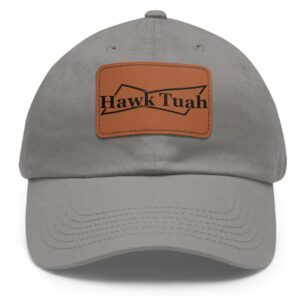 Hawk Tuah Budweiser Leather Patch Hats