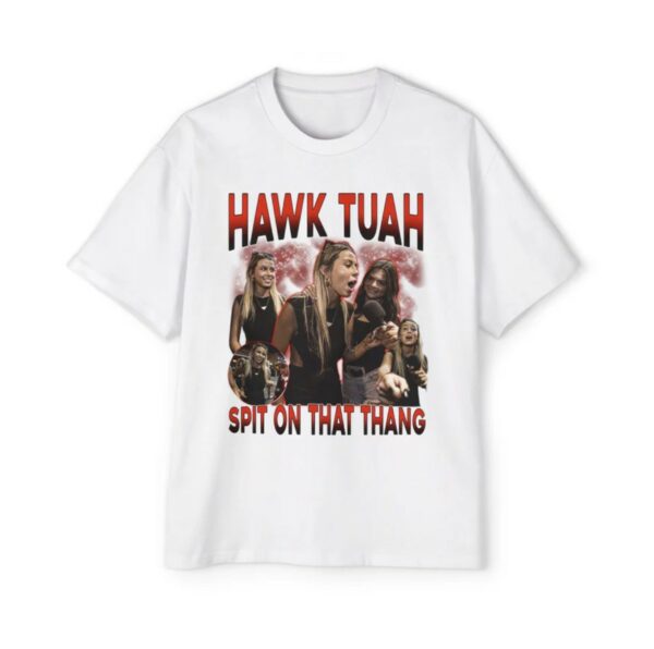 Hawk Tuah Custom Oversized Graphic T-Shirts