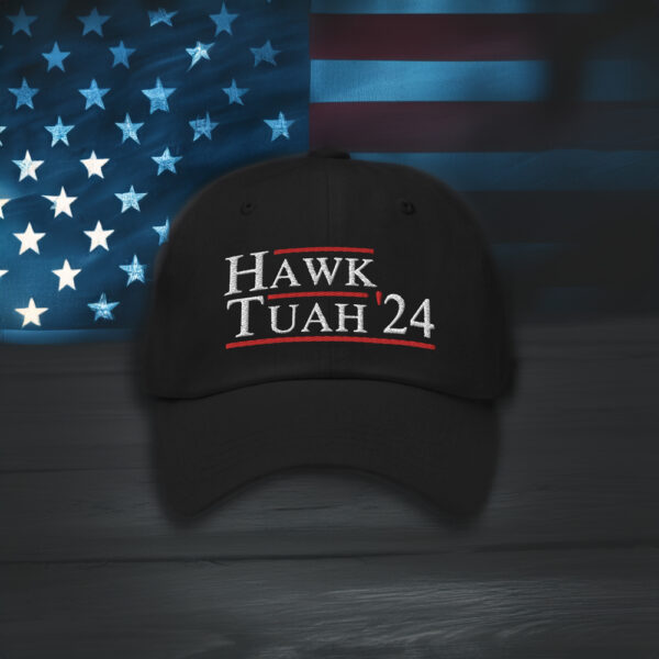 Hawk Tuah Dad Hats - Hawk Tuah 24 Spit On That Thang - Meme Hat - Parody Hat