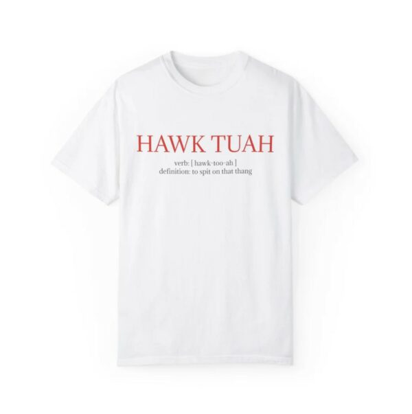 Hawk Tuah Definition Custom Printed T-Shirt