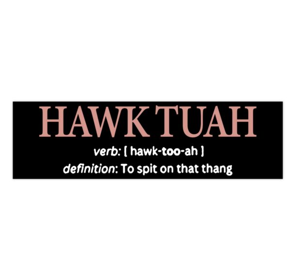 Hawk Tuah Definition To Spit On That Thang Sticker