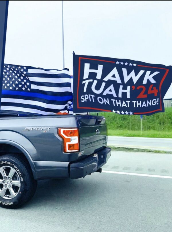 Hawk Tuah Flag, Spit on That Thing Girl Flag 2024