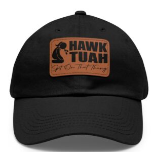 Hawk Tuah Girl 24 Leather Patch Hat