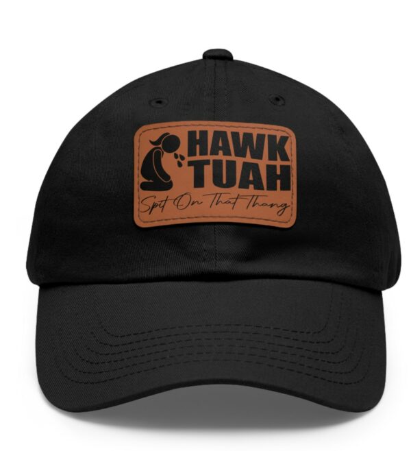 Hawk Tuah Girl 24 Leather Patch Hat