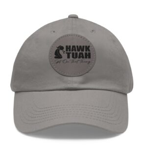 Hawk Tuah Girl 24 Leather Patch Hat Cap