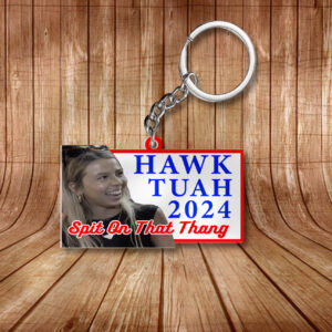 Hawk Tuah Girl Keychain