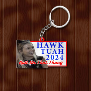 Hawk Tuah Girl Keychain