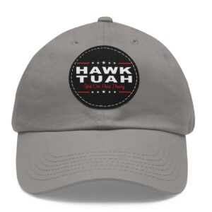 Hawk Tuah Girl Leather Patch Hat Cap