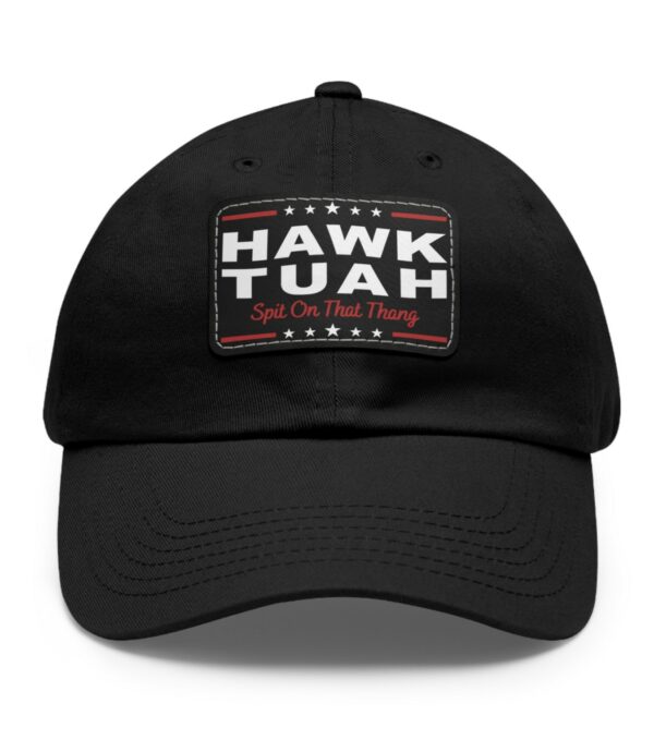 Hawk Tuah Girl Leather Patch Hats