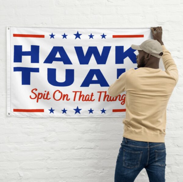 Hawk Tuah Girl Spit On That Thang Grommet Flag