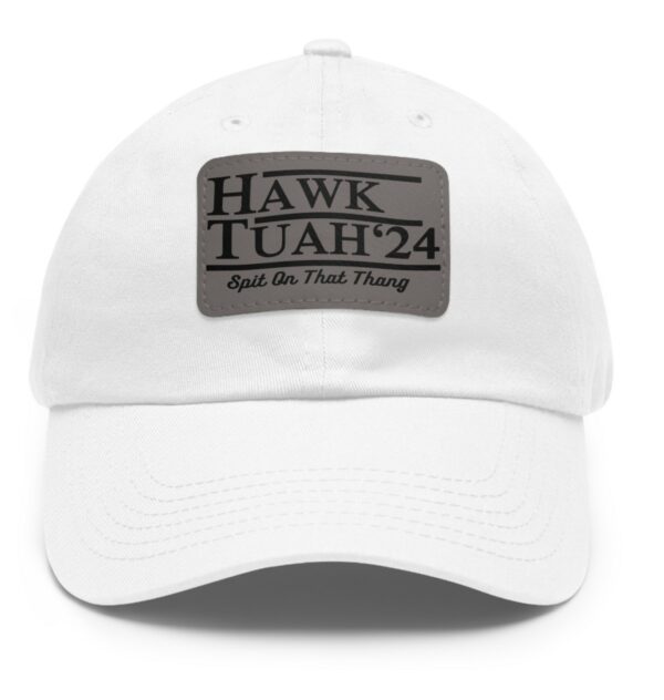 Hawk Tuah Leather Patch Hat