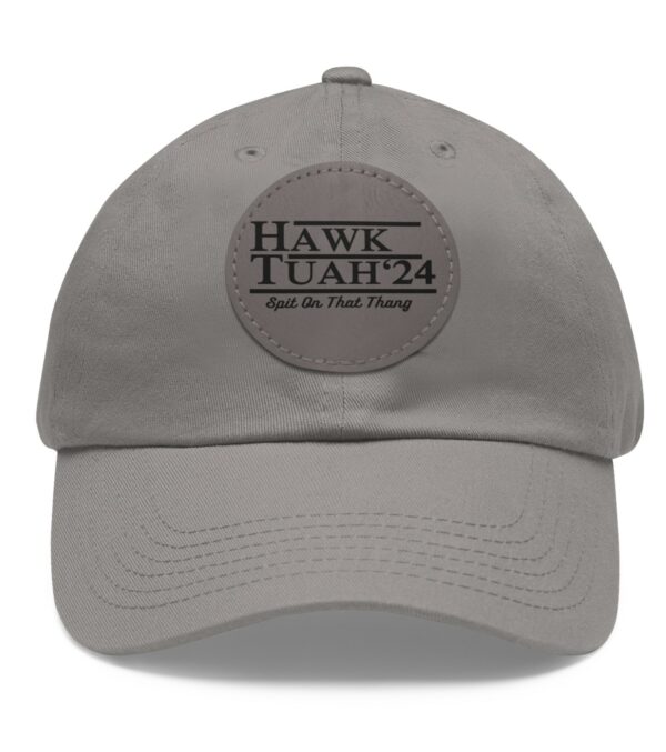 Hawk Tuah Leather Patch Hat Caps