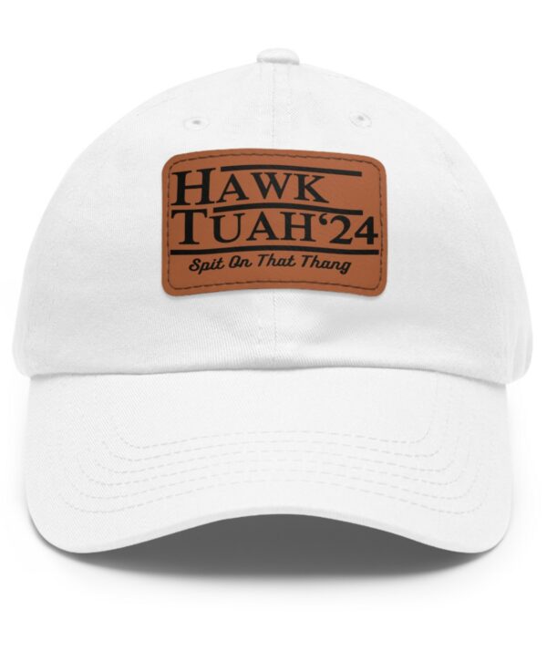 Hawk Tuah Leather Patch Hats