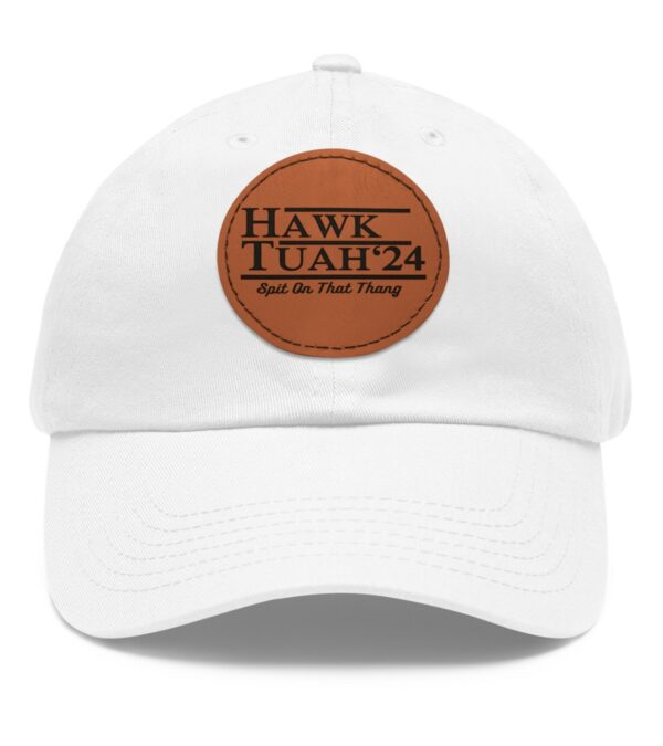 Hawk Tuah Leather Patchs Hat Cap