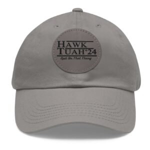 Hawk Tuah Leather Patchs Hats Caps